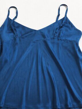 Ettitude Sateen Cami Ocean Blue XL Bamboo NWT $66